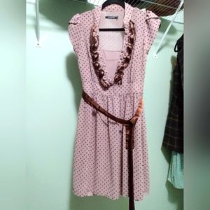 Dust rose pokedot dress